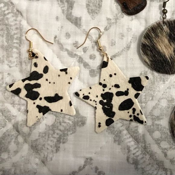 Jewelry - Cow Print Earrings